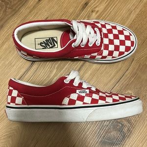 Red Checkered Authentic Vans